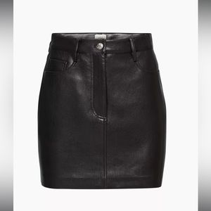 Wilfred chemistry leather skirt